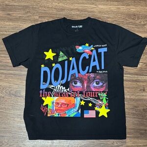 Doja Cat Scarlet Tour Rap Tee‎ L Black Graphic Shirt